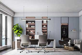 广州轻奢风格-书房