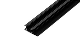 广州航空纤维墙咔铝合金带灯中条（哑黑氧化）