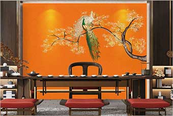 广州森佰汇航空纤维墙咔（春花秋月）