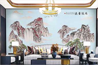 广州森佰汇航空纤维墙咔（鸿运当头）